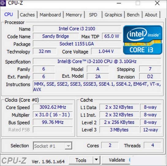 cpu z